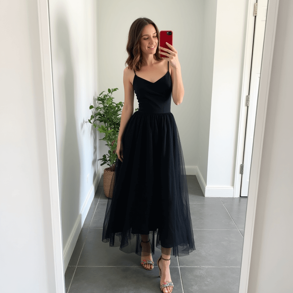 Nocturne Eleganz Tüllkleid